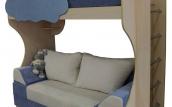 двухъярусная кровать с диваном Еврокнижка